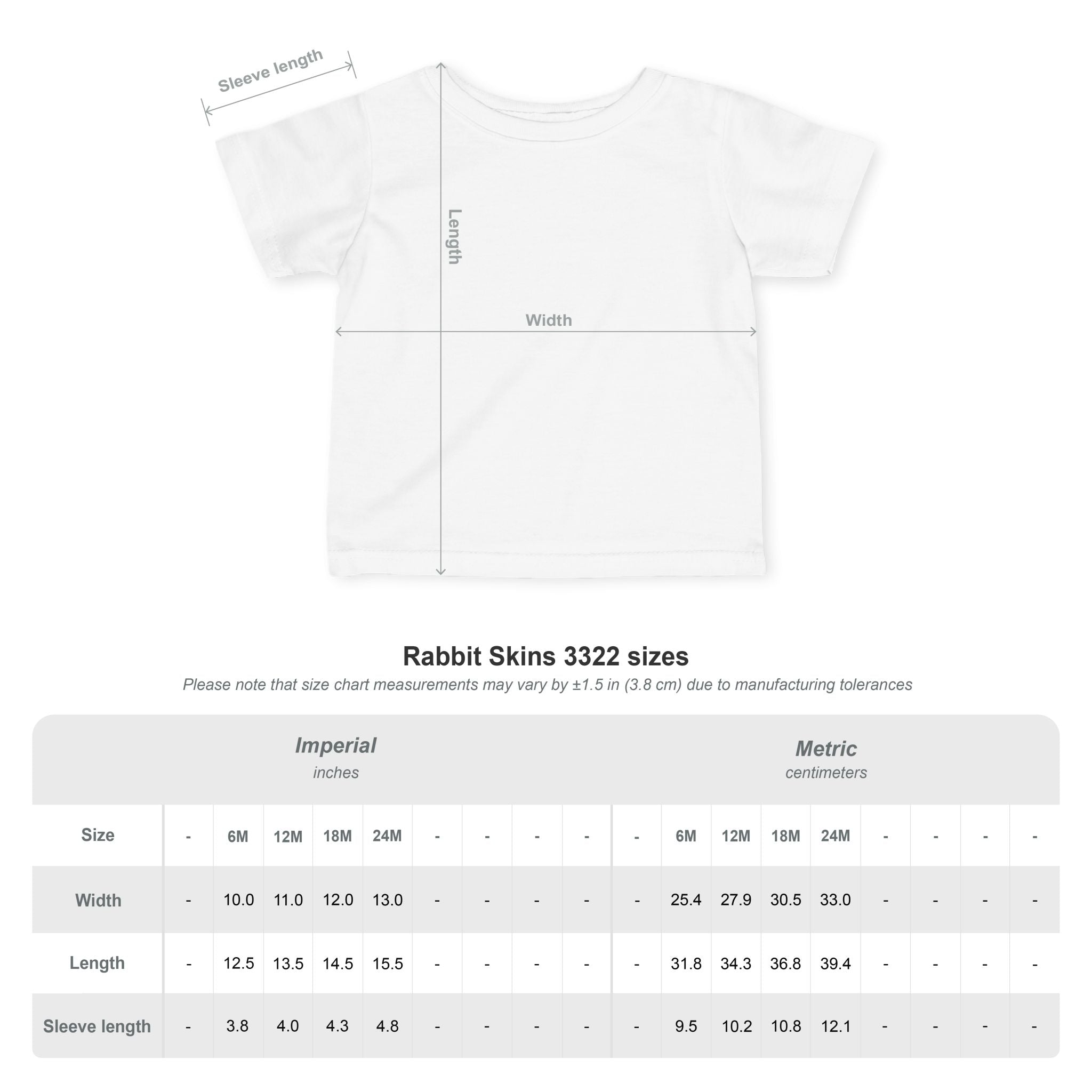 Infant T‑Shirt with Rainbow Gummy Bears Graphic — Cute Baby Tee for Baby Shower & Birthday